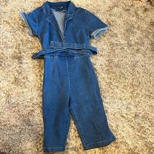 Fashion nova larger romper capris